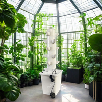 Système de culture hydroponique vertical en colonne pour serre intérieure, modèle 2024, breveté