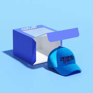 Tùy Chỉnh Màu Đen Hình Thang Mũ Bóng Chày Lưu Trữ Hộp Bao Bì Sản Phẩm Quà Tặng Kraft Hộp Giấy Với Cửa Sổ <span class=keywords><strong>PVC</strong></span> Trong Suốt - Product Image 3