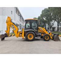 Chargeur rétrocaveuse JCB 3CX d'occasion en haute condition JCB 4CX Chargeur rétrocaveuse d'occasion pour la construction à bas prix à Shanghai