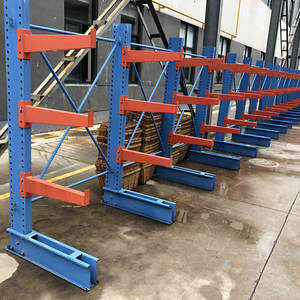 Armazém Industrial Heavy Duty Dupla Face Cantilever Rack De Armazenamento Racks Altura Ajustável Do Braço Metal Revestimento Em Pó Prateleiras - Product Image 2