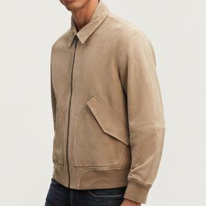 Giacche Invernali su Misura OEM con Colletto a Bottoni in Camoscio, Stile Aviatore e Bomber con Zip, Vestibilità Regolare - Product Image 4