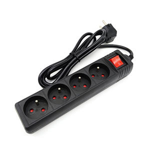 4 prises prises prises secteur universelles portables et étanches pour enfants, 10/250V, protection de haute qualité, contre les surcharges, 4 prises - Product Image 2