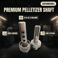 Axe de coupe personnalisé en acier inoxydable 304 de haute précision pour pièces de machine granulatrice sous-marine