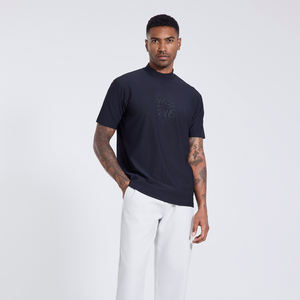 เสื้อยืด86% 14% โพลีเอสเตอร์ผ้าสแปนเด็กซ์ระบายอากาศได้ดีและสวมใส่สบายแห้งเร็วเหมาะกับผู้ชาย - Product Image 1