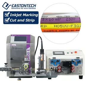 Máquina de corte e impresión de alambre de gran oferta, máquina de corte y pelado de alambre para rango de cable 2024-6mm2, 0,1 + P