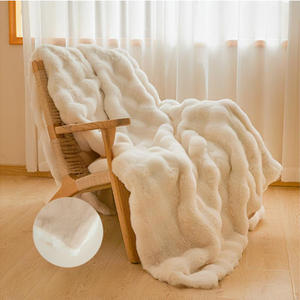 Manta de sofá de siesta de oficina de terciopelo Coral individual de confort cálido grueso de invierno - Product Image 1