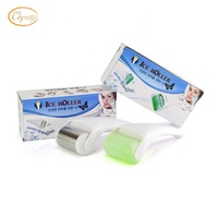 Rouleau de massage en silicone vert argenté anti-âge et anti-ridules pour le visage, le corps et la tête – Vente chaude