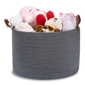 Panier de rangement pour linge de maison en corde de coton de qualité supérieure pour organiser vos vêtements et votre linge de maison - Product Image 6