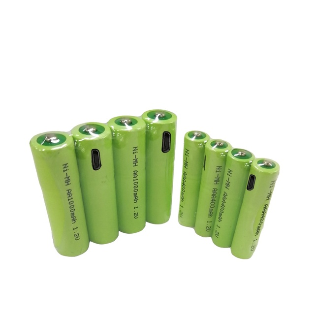 2019 NI-MH Micro USB Charging Port Rechargeable Battery AAA Size