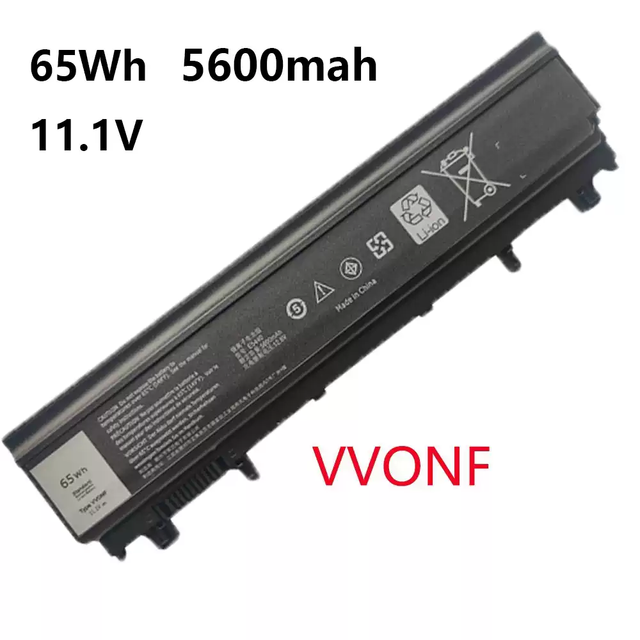 VV0NF Replacement Laptop Battery 65Wh 11.1V 6-Cell Li-ion for Dell Latitude E5440 E5540 NVWGM F49WX 0M7T5F N5YH9 OEM Factory