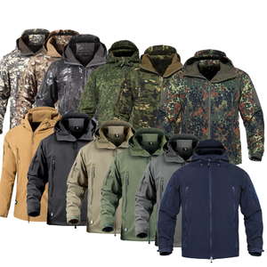 Sivi Người Đàn Ông Của Ngoài Trời Áo Chiến Thuật Đồng Phục Không Thấm Nước Mềm Shell Săn Bắn Câu Cá Leo Núi Chiến Thuật Áo Khoác Chiến Thuật Áo Khoác - Product Image 2