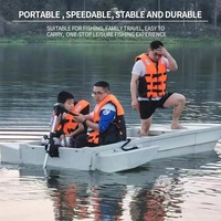 Embarcación de Pesca Profesional Apilable, Portátil, Duradera y Desmontable