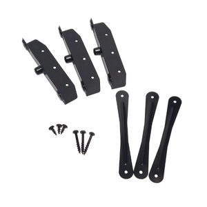 Sunblind System, Louvers <strong>Bracket</strong> Shutter Hardware Kit, <strong>Black</strong> Steel Baked Powder Coating <strong>Brackets</strong> - Product Image 1