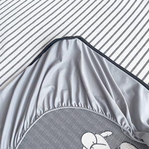 Offre Spéciale dessin animé broderie couvre-lit ensemble Cool haricot refroidisseur taie d'oreiller résistant à l'eau lavable matelas pliant - Product Image 6