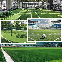 Gazon synthétique de qualité supérieure pour terrains de sport, gazon artificiel à haute densité, tapis synthétique pour stade de football