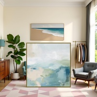 Peinture à l'huile abstraite personnalisée en gros sur toile, peinte à la main, imperméable, écologique, tableaux muraux originaux pour salon