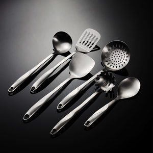 Sự lựa chọn hàng đầu 18/10 satin đánh bóng nhà bếp đồ dùng thép không gỉ súp lò nồi và Turner 2001001 - Product Image 2