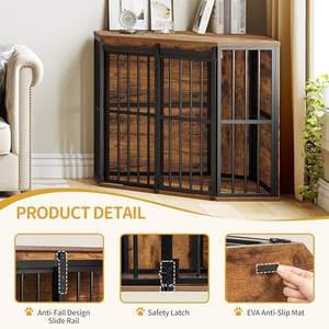 Rectangle MDF Top End <b>Table</b> with Magazine Rack Double Tier Metal & Wood <b>Wall</b> Mounted Storage for Living Room - Product Image 6