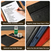 Tapis de bureau personnalisé avec logo, en cuir PU, pour réunions, vente en gros, directement de l'usine