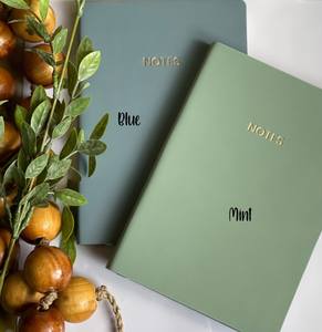 LABON lamina d'oro che timbra un bellissimo diario di quaderno con copertina in morbida pelle di pensiero di <span class=keywords><strong>scrittura</strong></span> lussuosa - Product Image 6