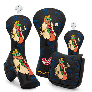 Housse de putter de golf à prix d'usine avec logo brodé, housses de golf en cuir magnétiques - Product Image 3