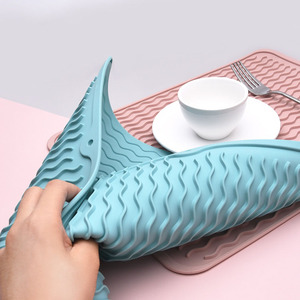 Alfombrilla de <span class=keywords><strong>Silicona</strong></span> para Fregadero de <span class=keywords><strong>Cocina</strong></span>, Aislante del Calor, Antideslizante, para <span class=keywords><strong>Cubiertos</strong></span> y Ollas, Accesorios de <span class=keywords><strong>Cocina</strong></span> - Product Image 5