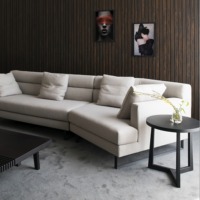 Canapé modulaire en tissu de style européen à 2 ou 3 places, structure en bois, couleur personnalisée, canapé moderne pour salon, ensemble de canapés pour hôtel
