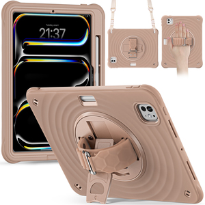 2024 Mới Xách Tay An Toàn Chống Sốc Armor Trường Hợp Đối Với <span class=keywords><strong>iPad</strong></span> Pro 11Inch 2024 Với Đứng <span class=keywords><strong>Tablet</strong></span> Bìa Đối Với <span class=keywords><strong>iPad</strong></span> Pro 11 2024 - Product Image 1