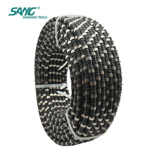 SANG Scie à fil diamanté 11,5 mm pour la découpe de pierre, revêtement en caoutchouc, haute efficacité, disponible en OEM, directement de l'usine, pour carrière de granit - Product Image 3