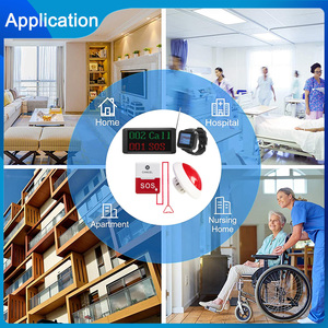 Pantalla de llamada de enfermera inalámbrica, sistema de alarma de luz de pasillo, campana de emergencia para pacientes, anuncios de voz remotos en español e inglés - Product Image 2