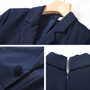 Robe moulante professionnelle vintage pour femme enceinte, à manches courtes, double boutonnage, coupe <span class=keywords><strong>trompette</strong></span>/sirène, idéale pour l'été et les trajets quotidiens - Product Image 5