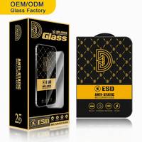 Protection d'écran en verre trempé 9H HD transparent anti-traces de doigts 2.5D Vidrio Templado Para Celular pour iPhone X-18 PRO MAX 18 Fold