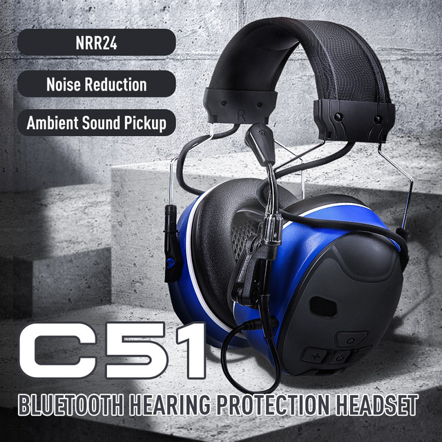 Professional OEM ODM Noise-Cancelling Headset NRR 24dB Soundproof Earmuffs for Shooting Tactical Headphones