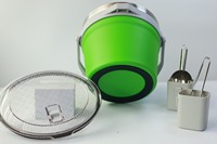 Seaux à glace isolés à double paroi en acier inoxydable 7.2L de grande capacité/bacs à boissons pour le camping