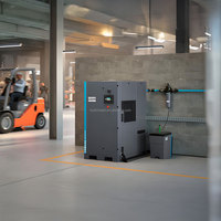 Compresor de Aire de Tornillo Rotativo Atlas Copco GA160 GA160+ FF VSD, Equipo Industrial Estacionario de 160 kW, 5.5/7.5/8.5/10 bar