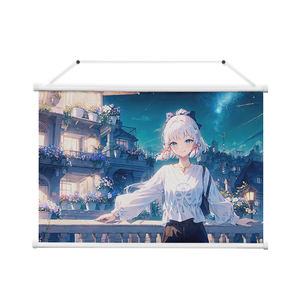 Genshin Impact Taille personnalisée Rouleau mural en bois Rouleau suspendu Intérieur Extérieur Anime Bannière Anime Poster suspendu otuka - Product Image 4