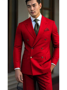 Nuovo <span class=keywords><strong>Abito</strong></span> da <span class=keywords><strong>Uomo</strong></span> <span class=keywords><strong>Marrone</strong></span> Italiano Doppiopetto con Revers a Punta, Smoking da Sposo, Completo Formale su Misura, Blazer e Pantaloni in Lana Pettinata da <span class=keywords><strong>Uomo</strong></span> (2 Pezzi) - Product Image 4