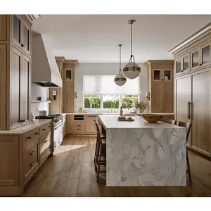 2024 novos armários de cozinha personalizados móveis modulares de cozinha para casa armário de cozinha de madeira maciça