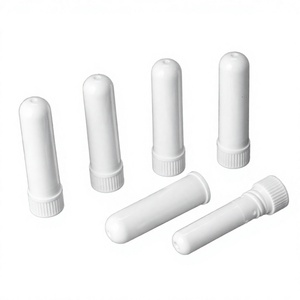 Tubes d'inhalateur nasal vides pour huiles essentielles, tubes d'inhalateur à usage unique avec mèche en coton - Product Image 1