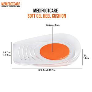 Coussinets de talon en gel pour chaussures, talonnettes pour fasciite plantaire pour soulager la douleur, coussinets en silicone pour soulager les épine calcanéenne, semelles protectrices - Product Image 4