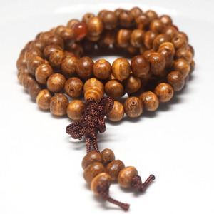 Bracciale/Collana da Meditazione Buddista in Legno Naturale con 108 Perle Bodhi a Forma di Pesce, per Uomo - Vendita all'Ingrosso - Product Image 2