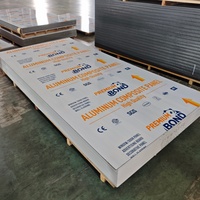 Panneau composite en acier de 4 mm 1220x2440 mm pour mur-rideau et bâtiment commercial
