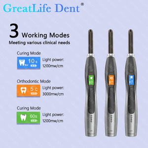 Lámpara de Curado Dental LED Inalámbrica Greatlife <span class=keywords><strong>Dent</strong></span>, con Guía de Fibra Óptica y Cabezal Metálico Resistente para Curado de Resina Dental - Product Image 6