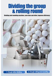 Machine automatique de division et d'arrondissement de la pâte continue pour pain rond à la patate douce - Product Image 3