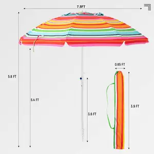 Ombrellone da spiaggia resistente per esterni antivento grande ombrellone da tavolo