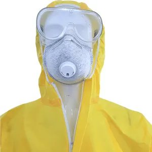 2024 Type 5 6 Coverall Disposable Light Chemical Liquid Spray Hazmats Suits Hot Selling Disposable Protect Suit