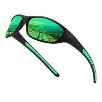 Lunettes de soleil sportives unisexes OEM/ODM avec monture PC, verres polarisés miroir UV400, anti-abrasion, pour le cyclisme et la course en extérieur, protection oculaire