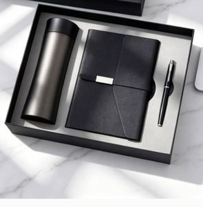 Coffret Cadeau d'Entreprise 2026 : Carnet A5 en Cuir PU, Tasse Thermos, Bloc-Notes de Luxe et Stylo – Vente en Gros Promotionnelle - Product Image 4