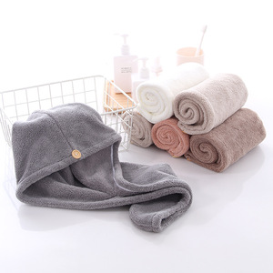 MOQ 1 Cái Biểu Tượng Thêu Tùy Chỉnh Sợi Nhỏ Sấy Tóc Khăn Turban Salon Khăn Siêu Thấm Nhanh Khô Vi Sợi Bọc - Product Image 4