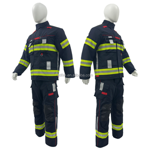 Combinaison <span class=keywords><strong>de</strong></span> <span class=keywords><strong>pompier</strong></span> EN469, uniforme <span class=keywords><strong>de</strong></span> <span class=keywords><strong>pompier</strong></span> structurel, équipement <span class=keywords><strong>de</strong></span> protection ISO NOMEX Aramid, prix d'usine en gros, ignifuge - Product Image 3